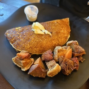 Cachapa con queso y Chorizo parrillero