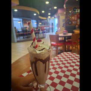 malteada de chocolate 