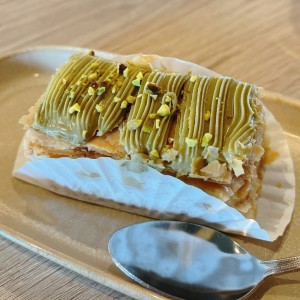 Milhojas de pistacho