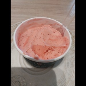 helado de fresa