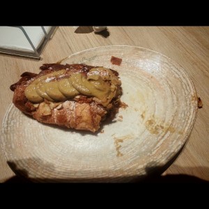 Croissant almendras y pistacho