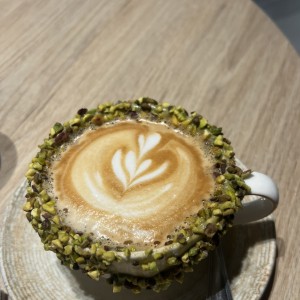 Capuchino de pistacho