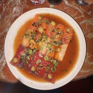 Citrus-kimchi trio