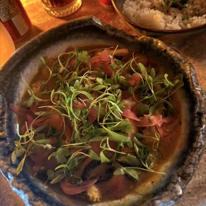 Mariscos al curry