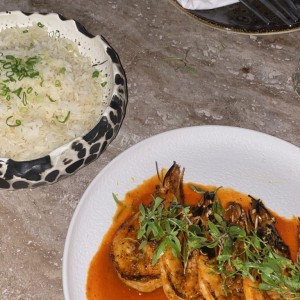 Langostinos al fuego
