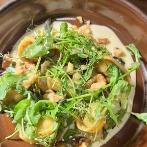 Raviolis con queso de cabra