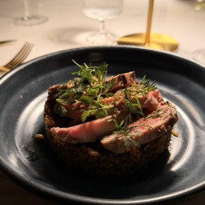 Arroz a las Brazas con Tuna