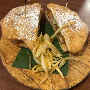 emparedado de Panza puerco