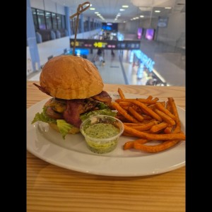 Hamburguesa con camote