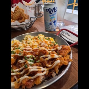Chicken mayo rice bowl