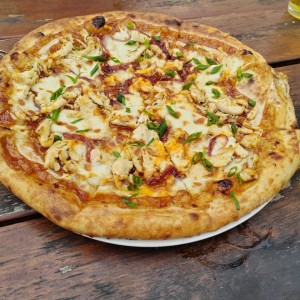 Pizza pollo bbq