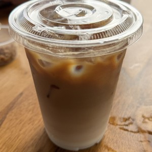 Iced coffee latte