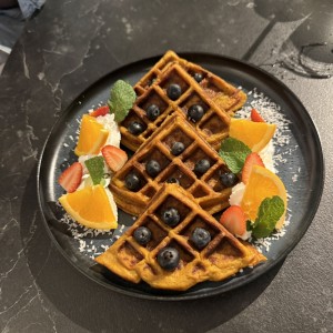 Waffles de Camote