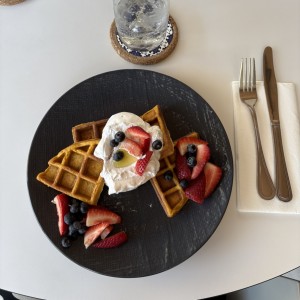 Waffles de Camote