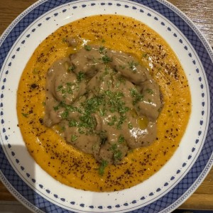 Lomito de res, bacon au poivre