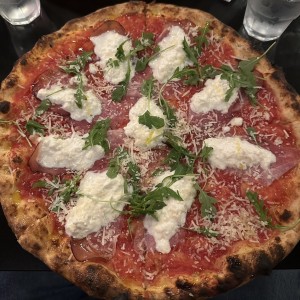 Pizzas Rojas - Speck e Stracciatella