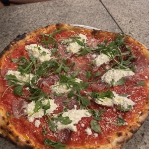 Pizzas Rojas - Speck e Stracciatella