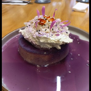 Taro flan