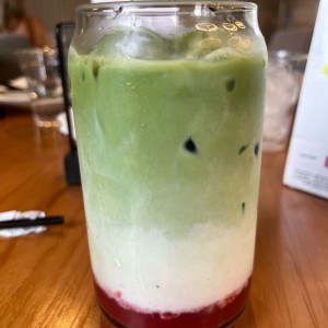 Matcha strawberry Latte