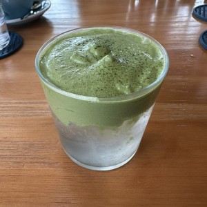 Coco matcha foam