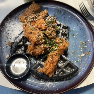 Black Sesame Waffle 