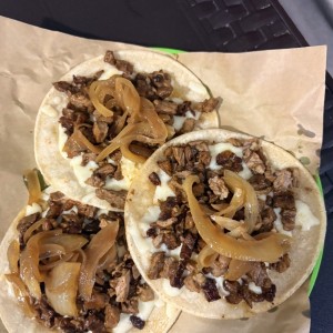 Tacos chuleta de res