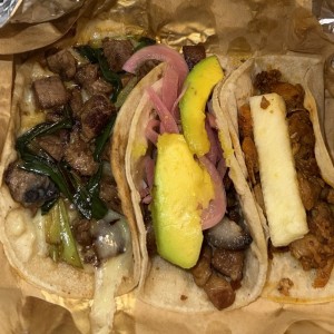 Tacos - Chuleta Queso - Pork Belly - Pastor