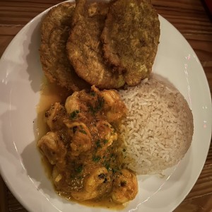 Camarones con coco