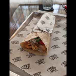 Wrap de pollo callejero