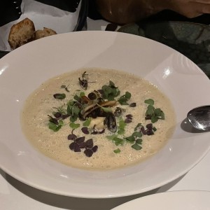 Arroz meloso con hongos