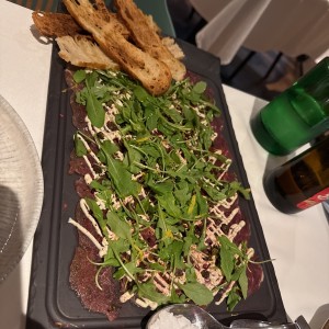 Carpaccio de res