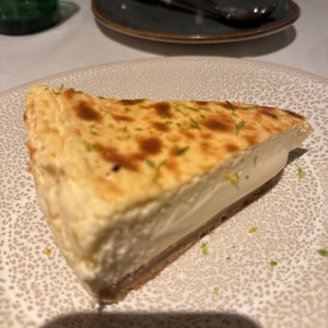 Tarta vasca con maracuya