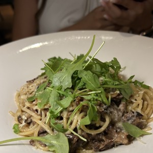 Spaghetti Trufado de Rabo