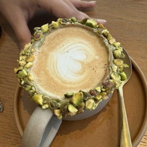 Capuccino de pistacho