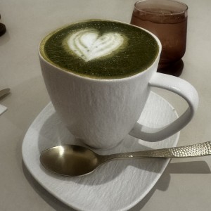 Matcha latte con extra de café 