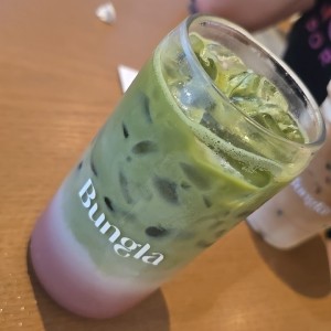 strawberry matcha latte