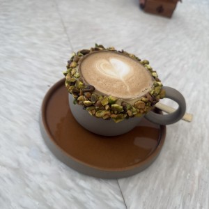 Capuccino de pistacho