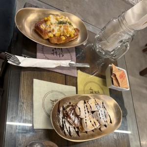 Croffle de corn cheese & s?mores