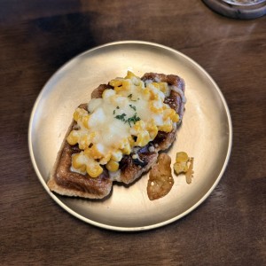 Corn Cheese Croffle