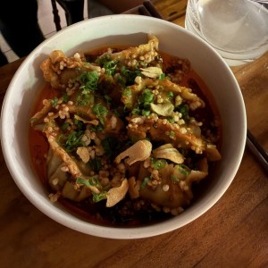 Dumplings de langostinos
