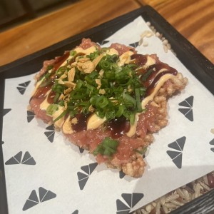 Rice cake de tuna