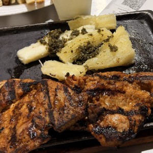 Chuleta y yuca