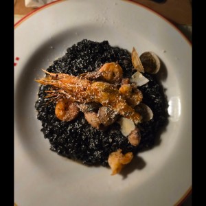 Risotto Nero al frutti di mare