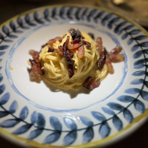 Spaguetti a la carbonara