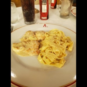 Chicken Medallions in lemon sauce. 