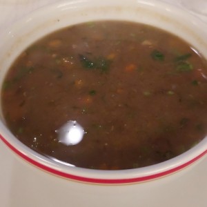 sopa de lentejas