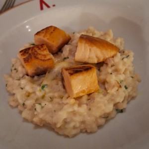 rissotto con salmon