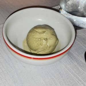 helado de pistacho