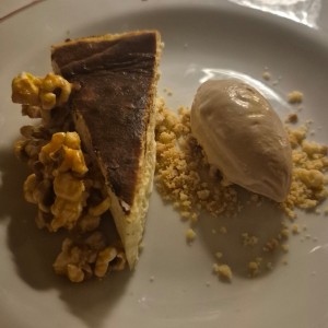 Tarta Vasca con Popcorn 