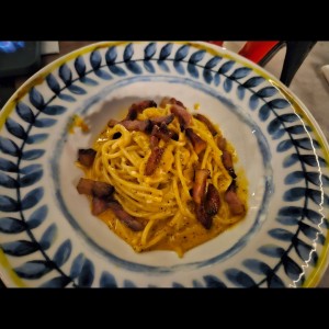 Spaguetti a la carbonara